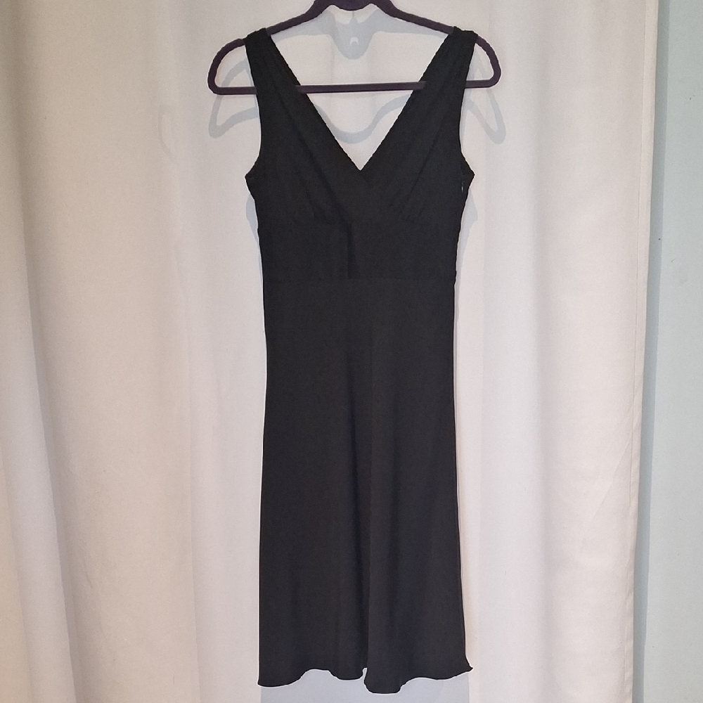 J. Crew LBD Elegant Black Sleeveless 100% Silk Dress Size P2